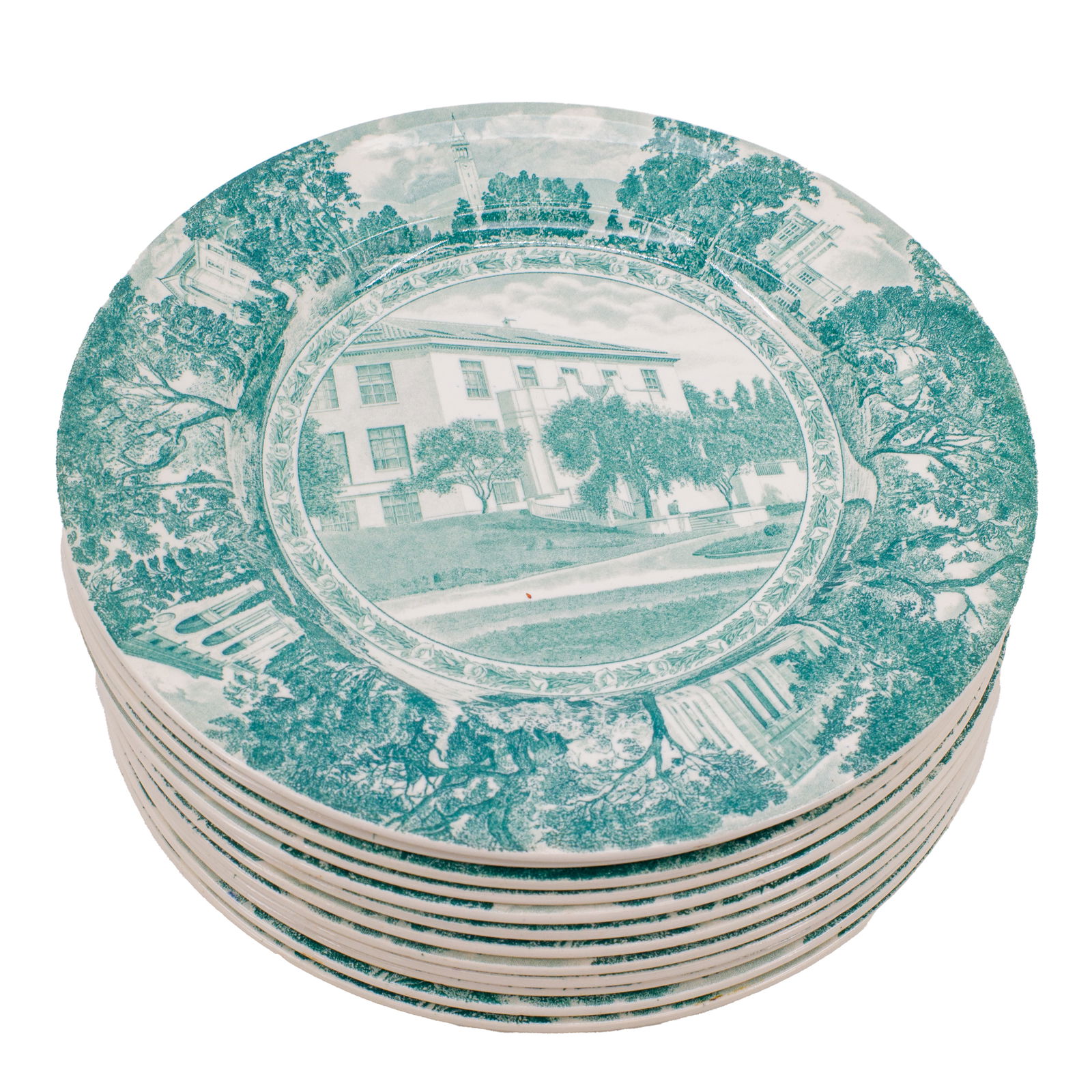 WEDGWOOD UC BERKELEY PLATESTwelve