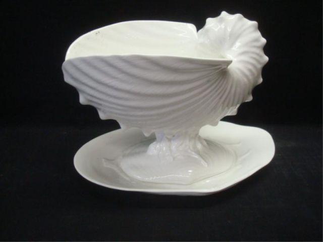 WEDGWOOD White Porcelain Shell Vase