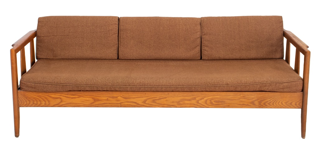 WEGNER STYLE DANISH MODERN OAK SOFA