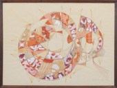 WEHRENBERG SIGNED MODERN ABSTR