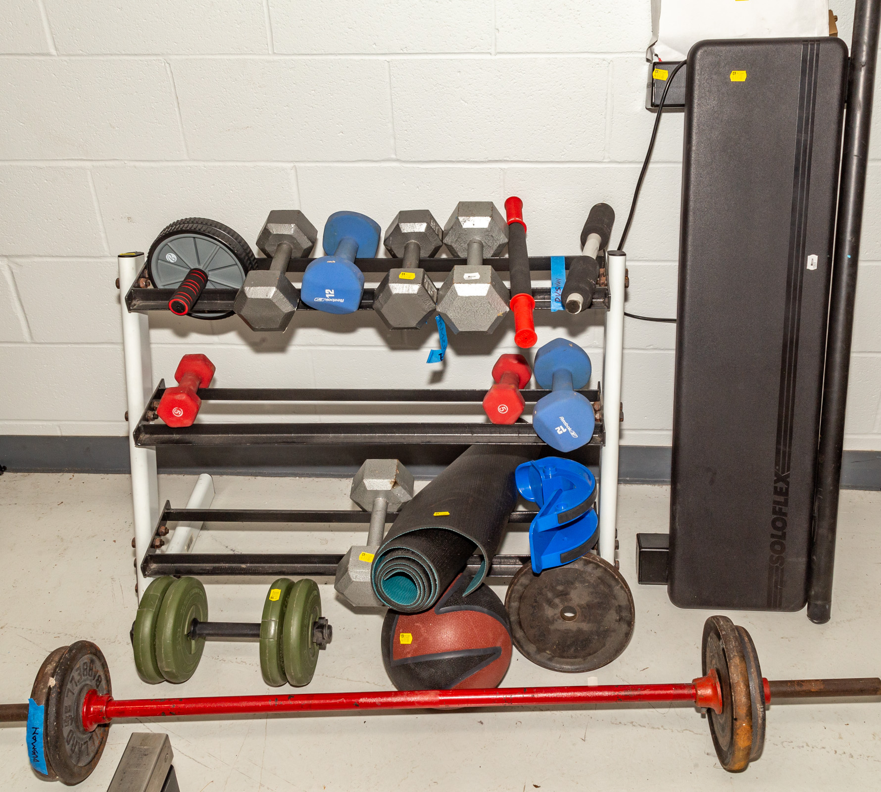 WEIGHT SET; SOLOFLEX WVB PLATFORM