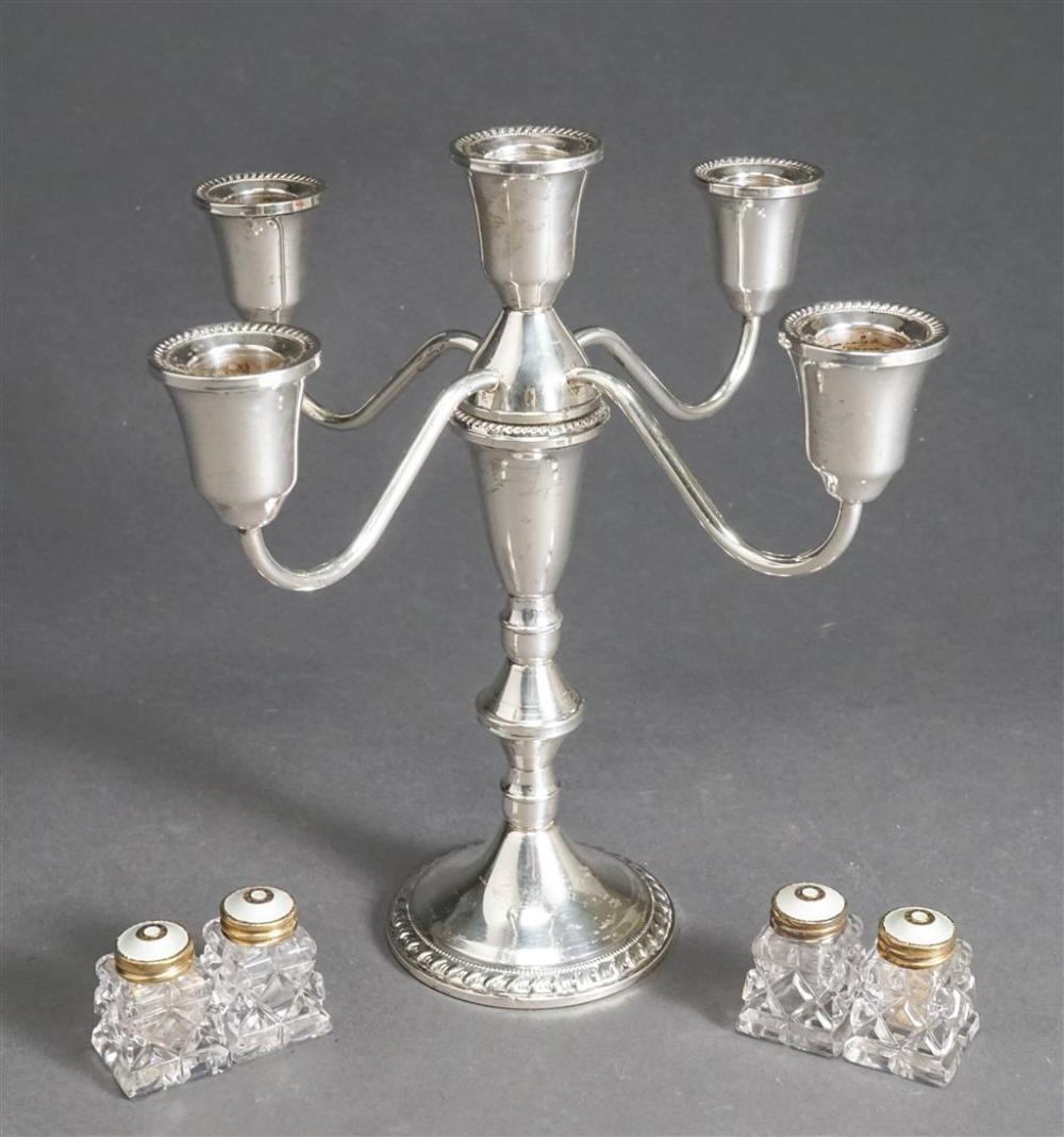 WEIGHTED STERLING SILVER FIVE-LIGHT