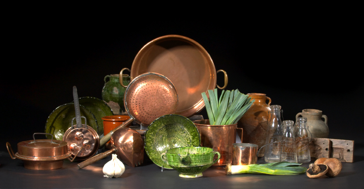 Weighty French Copper Two-Handled