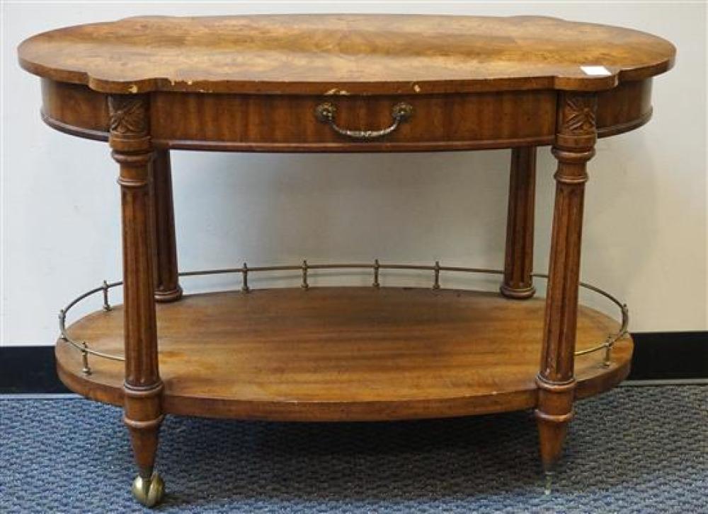 WEIMAN FRUITWOOD OVAL TWO-TIER