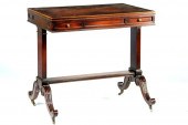 Weiman Leather Top Drink Table