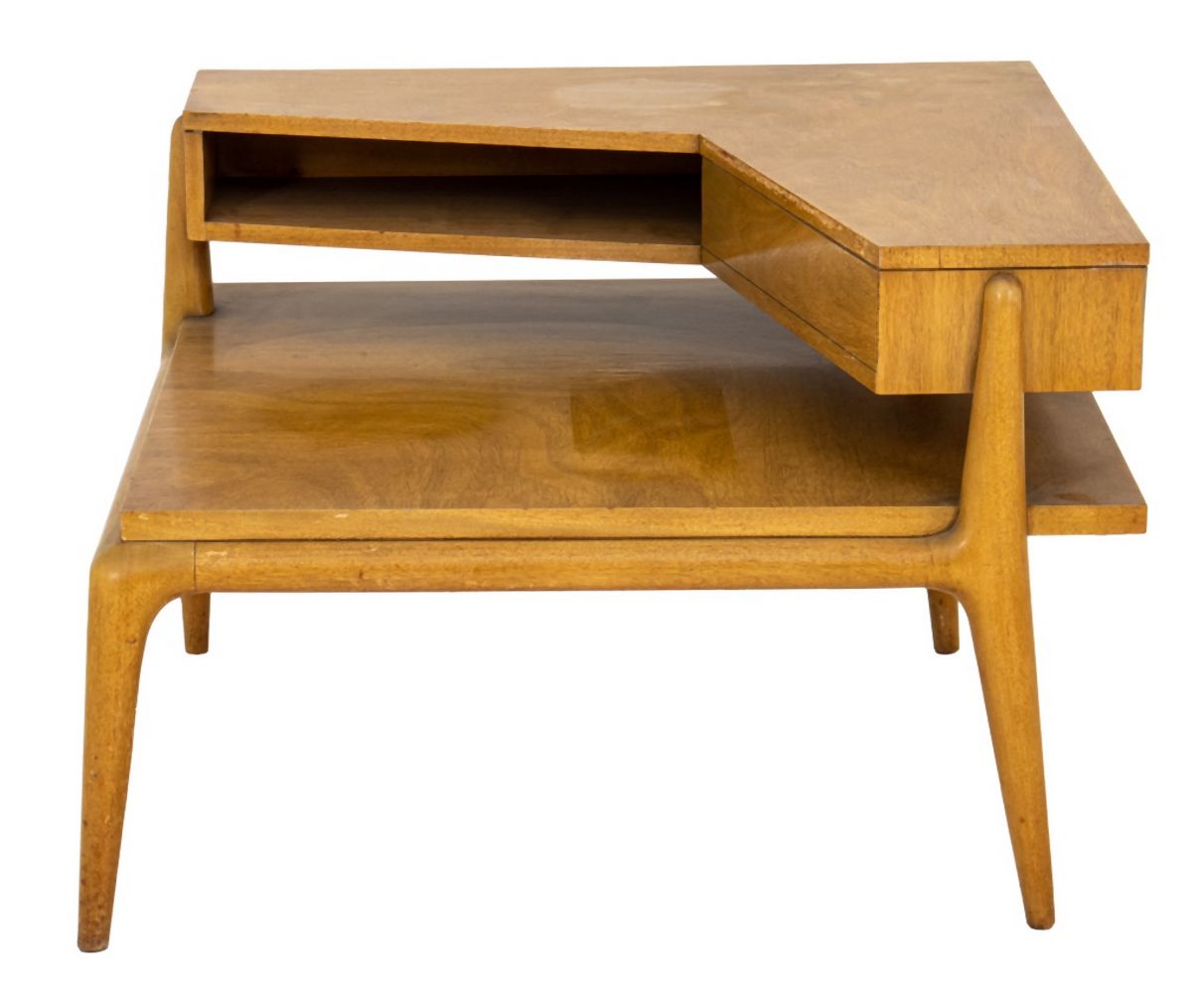 WEIMAN MID-CENTURY OAK CORNER