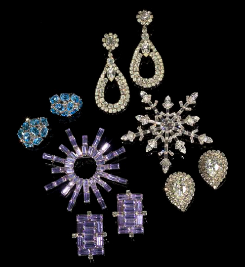 Weiss Brooch and Earring Set, 