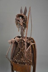 WELDED METAL SCULPTURE OF A CR