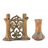 WELLER ART POTTERY 2PC GROUP: