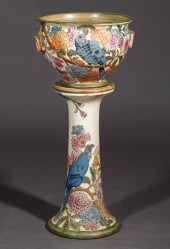 WELLER ART POTTERY "PARROTS" J