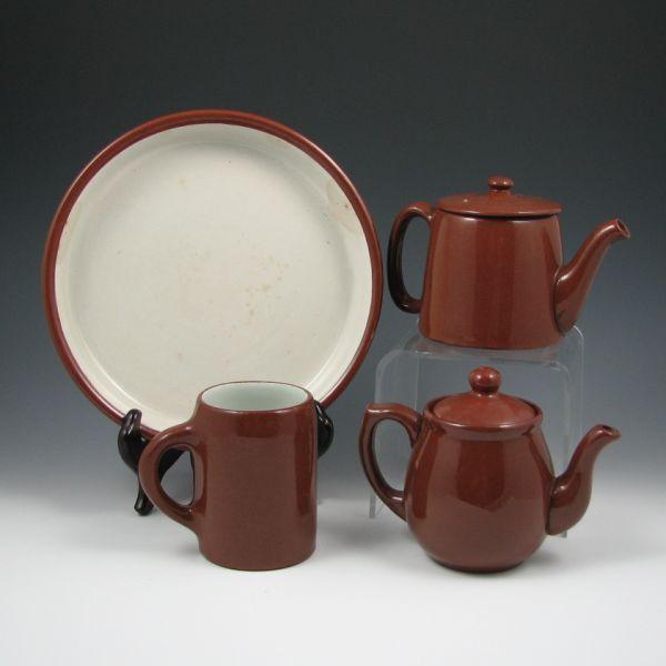 Weller brown utility ware lot