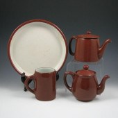 Weller brown utility ware lot