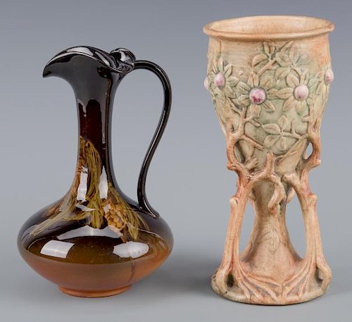 WELLER CHALICE & ROOKWOOD EWER