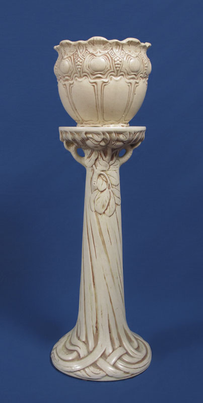 WELLER CLINTON IVORY JARDINIERE AND