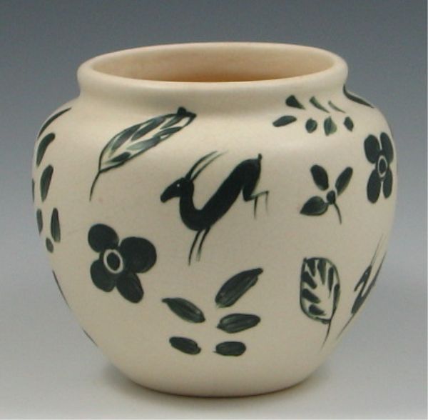 Weller Cretone Vase marked (hand