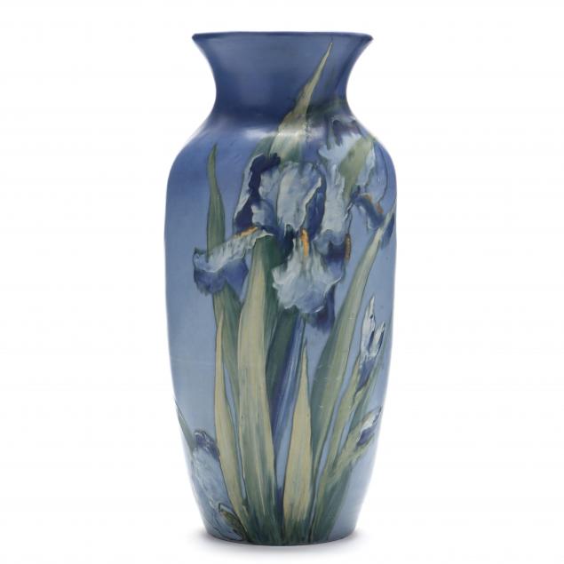 WELLER HUDSON TALL IRIS VASE,