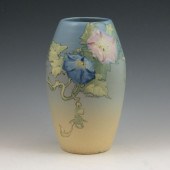 Weller Hudson vase with hollyh