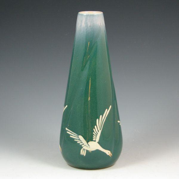 Weller Jap Birdimal twist vase in