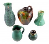 WELLER, PEWABIC, ETC., FIVE SI