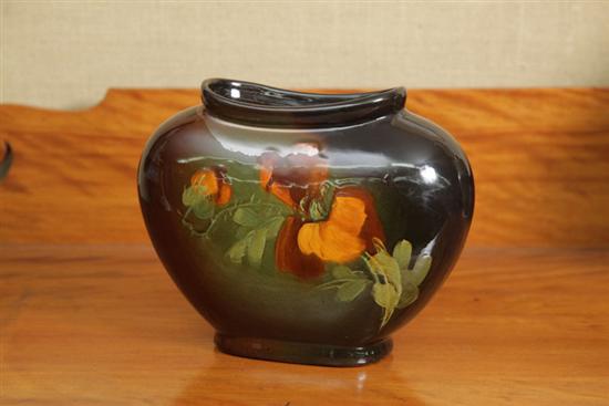 WELLER PILLOW VASE. In Aurelian