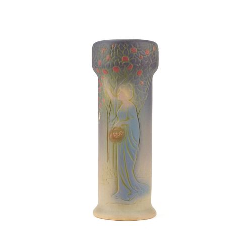 WELLER POTTERY ART NOUVEAU WOMAN BY