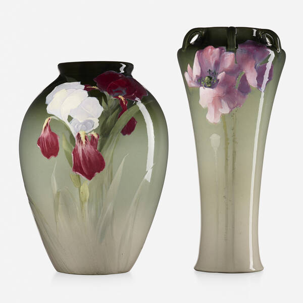 Weller Pottery. Eocean vases, set