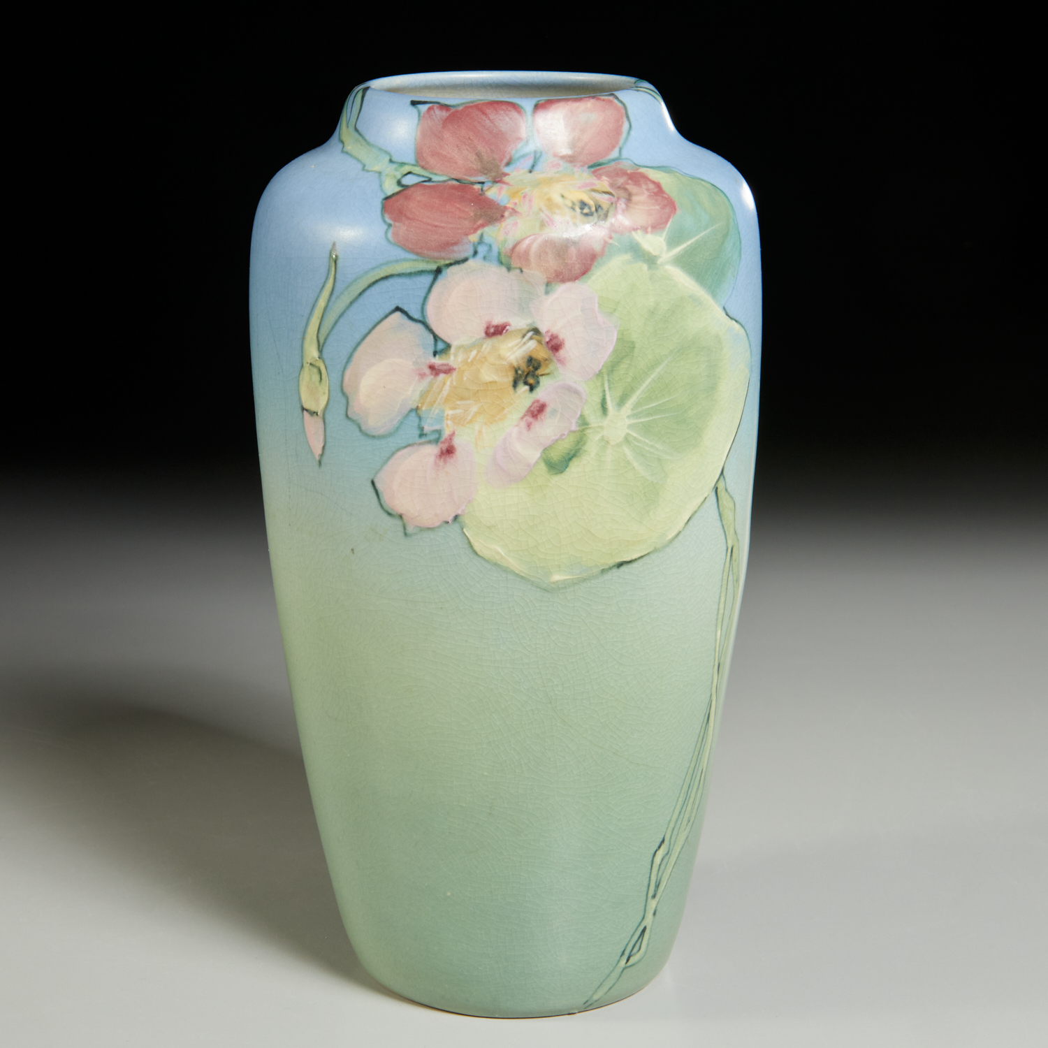 WELLER POTTERY, HUDSON LINE VASE,