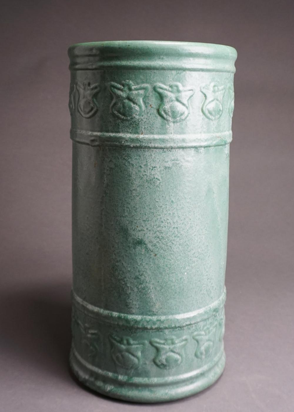 WELLER POTTERY MATTE GREEN GLAZED