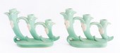 WELLER POTTERY WILD ROSE CANDL