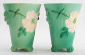 WELLER POTTERY WILD ROSE TWO-H