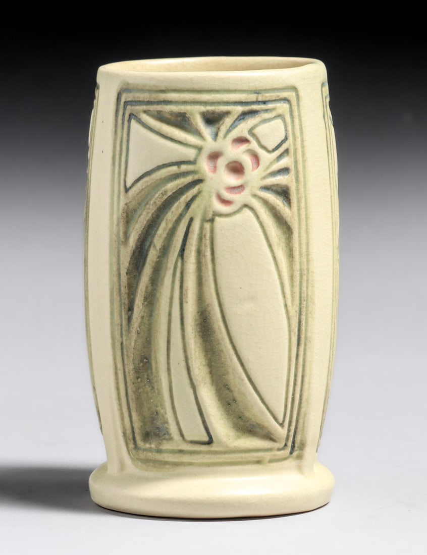WELLER ROMA FOUR-PANEL VASE
