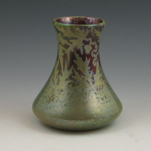 Weller Sicard vase with thistle