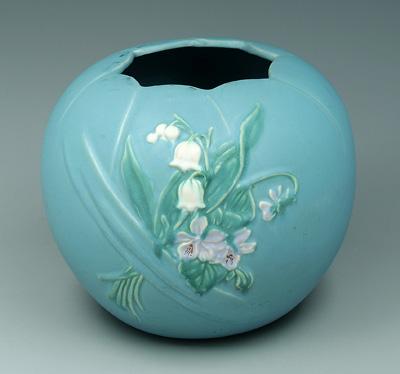 Weller vase, bouquet of flowers,