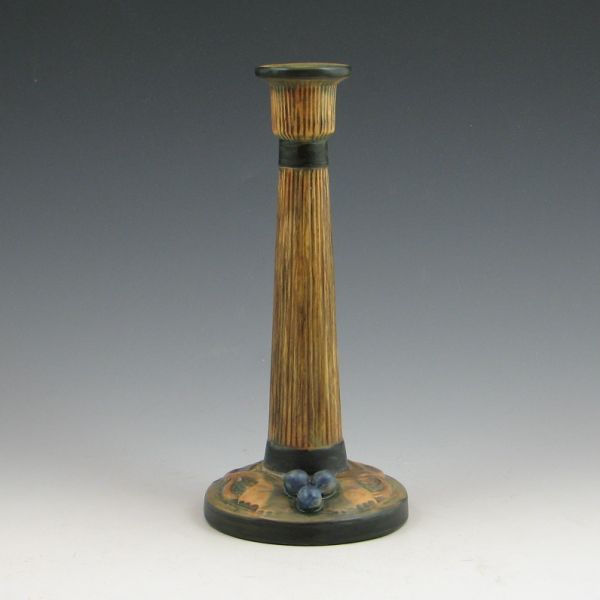 Weller Woodrose candlestick. Rare