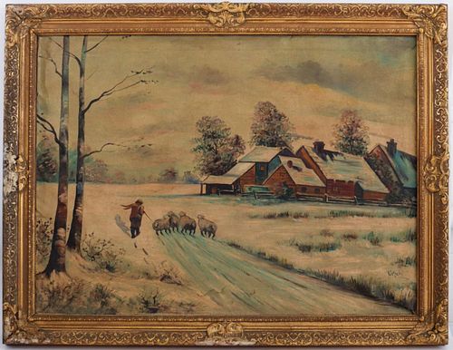 WELSCH (AMERICAN, XX) OIL ON CANVAS