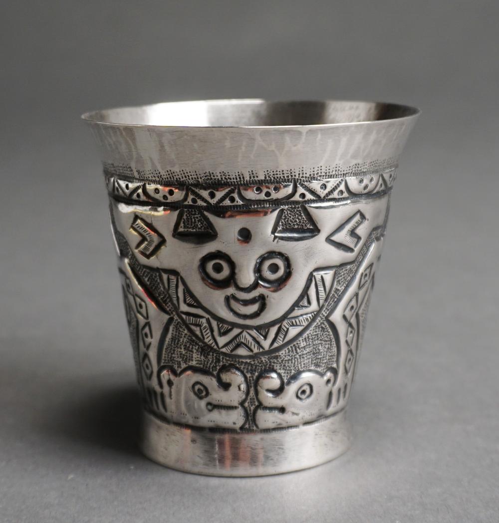 WELSCH PERUVIAN .900-SILVER CUP,