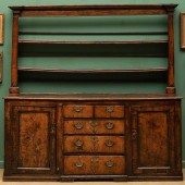 WELSH INLAID ELM DRESSERIn two