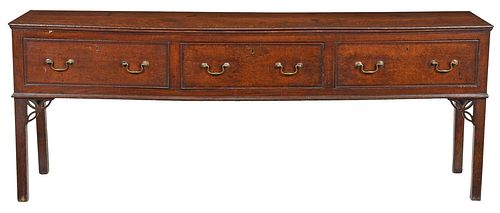WELSH INLAID OAK THREE DRAWER