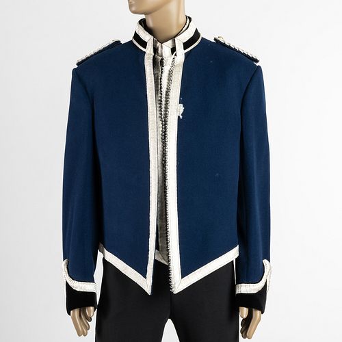 WELSH & JEFFERIES BLUE WOOL