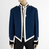 WELSH & JEFFERIES BLUE WOOL JA