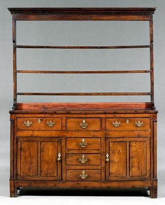 Welsh oak dresser and rack, pine
