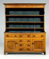 Welsh oak dresser and rack, oa