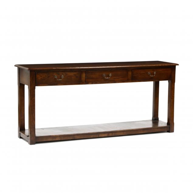 WELSH STYLE OAK DRESSER BASE Late
