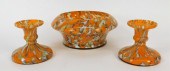 WELZ CZECH SPATTER GLASS CONSO