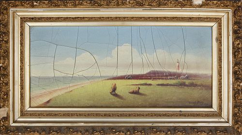 WENDELL MACY OIL ON CANVAS "SANKATY