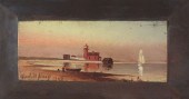 WENDELL MACY OIL ON DOOR PANEL