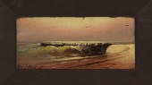 WENDELL MACY OIL ON DOOR PANEL