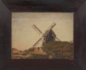 WENDELL MACY OIL ON DOOR PANEL