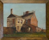 WENDELL MACY OIL ON DOOR PANEL