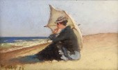 WENDELL MACY OIL ON WOOD PANEL